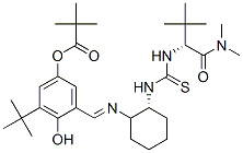 462632-54-8,3-[[[(1R,2R)-2-[[[[(1S)-1-[(Dimethylamino)carbonyl]-2,2-dimethylpropyl]amino]thioxomethyl]amino]cyclohexyl]imino]methyl]-5-(1,1-dimethylethyl)-4-hydroxyphenyl  2,2-dimethylpropanoate