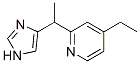 469863-96-5,Pyridine, 4-ethyl-2-[1-(1H-imidazol-4-yl)ethyl]- (9CI)