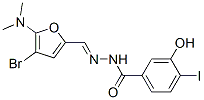 469903-20-6,Benzoic  acid,  3-hydroxy-4-iodo-,  [[4-bromo-5-(dimethylamino)-2-furanyl]methylene]hydrazide  (9CI)