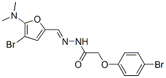 471264-78-5,Acetic  acid,  (4-bromophenoxy)-,  [[4-bromo-5-(dimethylamino)-2-furanyl]methylene]hydrazide  (9CI)