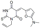 471272-92-1,4,6(1H,5H)-Pyrimidinedione,  5-[[5-(dimethylamino)-2-furanyl]methylene]dihydro-1-(2-propenyl)-2-thioxo-  (9CI)