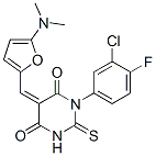 471848-60-9,4,6(1H,5H)-Pyrimidinedione,  1-(3-chloro-4-fluorophenyl)-5-[[5-(dimethylamino)-2-furanyl]methylene]dihydro-2-thioxo-
