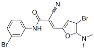 471849-81-7,2-Propenamide,  3-[4-bromo-5-(dimethylamino)-2-furanyl]-N-(3-bromophenyl)-2-cyano-
