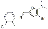 471881-29-5,2-Furanamine,  3-bromo-5-[[(3-chloro-2-methylphenyl)imino]methyl]-N,N-dimethyl-