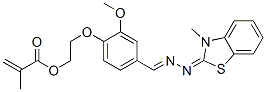 47660-35-5,2-[2-methoxy-4-[[(3-methyl-3H-benzothiazol-2-ylidene)hydrazono]methyl]phenoxy]ethyl methacrylate