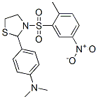 477489-30-8,Thiazolidine, 2-[4-(dimethylamino)phenyl]-3-[(2-methyl-5-nitrophenyl)sulfonyl]- (9CI)