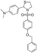 477489-33-1,Thiazolidine, 2-[4-(dimethylamino)phenyl]-3-[[4-(phenylmethoxy)phenyl]sulfonyl]- (9CI)