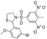 477489-63-7,Thiazolidine, 2-(5-bromo-2-methoxyphenyl)-3-[(4-methyl-3,5-dinitrophenyl)sulfonyl]- (9CI)