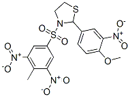 477489-66-0,Thiazolidine, 2-(4-methoxy-3-nitrophenyl)-3-[(4-methyl-3,5-dinitrophenyl)sulfonyl]- (9CI)