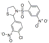 477515-81-4,Thiazolidine, 2-(4-chloro-3-nitrophenyl)-3-[(2-methyl-5-nitrophenyl)sulfonyl]- (9CI)