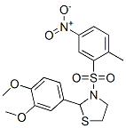 477515-85-8,Thiazolidine, 2-(3,4-dimethoxyphenyl)-3-[(2-methyl-5-nitrophenyl)sulfonyl]- (9CI)