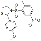 477515-89-2,Thiazolidine, 2-(4-methoxyphenyl)-3-[(2-methyl-5-nitrophenyl)sulfonyl]- (9CI)