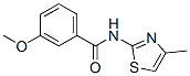 477516-34-0,Benzamide, 3-methoxy-N-(4-methyl-2-thiazolyl)- (9CI)