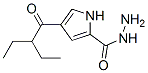 477848-78-5,1H-Pyrrole-2-carboxylicacid,4-(2-ethyl-1-oxobutyl)-,hydrazide(9CI)