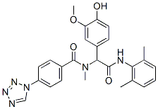 484050-38-6,Benzeneacetamide, N-(2,6-dimethylphenyl)-4-hydroxy-3-methoxy-alpha-[methyl[4-(1H-tetrazol-1-yl)benzoyl]amino]- (9CI)