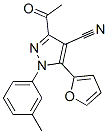 487002-26-6,1H-Pyrazole-4-carbonitrile,  3-acetyl-5-(2-furanyl)-1-(3-methylphenyl)-