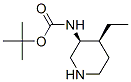 488728-06-9,Carbamic acid, [(3S,4S)-4-ethyl-3-piperidinyl]-, 1,1-dimethylethyl ester (9CI)