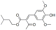 491851-36-6,BUTANOIC ACID, 2-[(4-HYDROXY-3,5-DIMETHOXYPHENYL)METHYLENE]-3-OXO-, 3-METHYLBUTYL ESTER