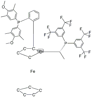 494227-30-4,(R)-1-[(R)-2-[2-[BIS(4-METHOXY-3,5-DIMETHYLPHENYL)PHOSPHINO]PHENYL]FERROCENYL]-ETHYLBIS[3,5-BIS(TRIFLUOROMETHYL)PHENYL]PHOSPHINE