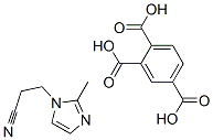 49556-76-5,benzene-1,2,4-tricarboxylic acid, compound with 2-methyl-1H-imidazole-1-propiononitrile (1:1)