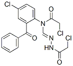49691-65-8,N'-[[(2-benzoyl-4-chlorophenyl)(chloroacetyl)amino]methylene]chloroacetohydrazide