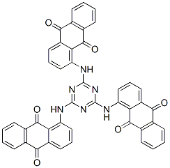 4988-89-0,1,1',1''-(1,3,5-triazine-2,4,6-triyltriimino)trisanthraquinone