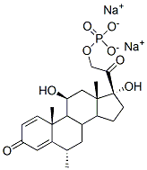 5015-36-1,Pregna-1,4-diene-3,20-dione, 11,17-dihydroxy-6-methyl-21-(phosphonooxy)-, disodium salt, (6alpha,11beta)-