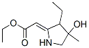 503570-37-4,Acetic acid, (3-ethyl-4-hydroxy-4-methyl-2-pyrrolidinylidene)-, ethyl ester (9CI)