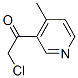 503857-18-9,Ethanone, 2-chloro-1-(4-methyl-3-pyridinyl)- (9CI)