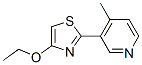 504390-20-9,Pyridine, 3-(4-ethoxy-2-thiazolyl)-4-methyl- (9CI)