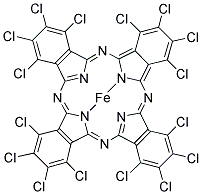 IRON(II) 1,2,3,4,8,9,10,11,15,16,17,18,22,23,24,25-HEXADECACHLORO-29 H,31 H-PHTHALOCYANINE 50662-67-4,IRON(II) 1,2,3,4,8,9,10,11,15,16,17,18,22,23,24,25-HEXADECACHLORO-29 H,31 H-PHTHALOCYANINE
