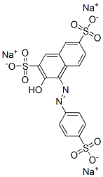 50880-65-4,trisodium 3-hydroxy-4-[(4-sulphonatophenyl)azo]naphthalene-2,7-disulphonate