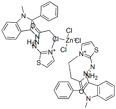 50905-71-0,bis[3-(3-amino-3-oxopropyl)-2-[(1-methyl-2-phenyl-1H-indol-3-yl)azo]thiazolium] tetrachlorozincate(2-)