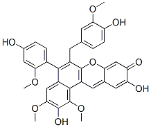 51033-46-6,2,10-dihydroxy-5-(4-hydroxy-2-methoxyphenyl)-6-[(4-hydroxy-3-methoxyphenyl)methyl]-1,3-dimethoxy-9H-benzo[a]xanthen-9-one