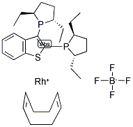 511543-02-5,(-)-2,3-BIS((2S,5S)-2,5-DIETHYLPHOSPHOLANO)BENZO[B]THIOPHENE(1,5-CYCLOOCTADIENE)RHODIUM(I)TETRAFLUOROBORATE