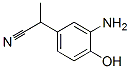 51234-23-2,Benzeneacetonitrile,  3-amino-4-hydroxy--alpha--methyl-