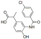 51234-97-0,2-[3-[(4-chlorobenzoyl)amino]-4-hydroxyphenyl]propionic acid