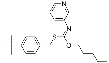 51308-67-9,S-((4-(1,1-Dimethylethyl)phenyl)methyl) O-pentyl-3-pyridinylcarbonimidothioate
