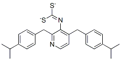 51308-75-9,Bis((4-(1-methylethyl)phenyl)methyl)-3-pyridinylcarbonimidodithioate