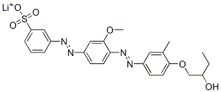 51418-91-8,lithium 3-[[4-[[4-(2-hydroxybutoxy)-3-methylphenyl]azo]-3-methoxyphenyl]azo]benzenesulphonate