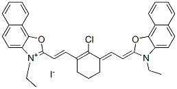 51437-63-9,2-[(E)-2-(2-CHLORO-3-((E)-2-[3-ETHYLNAPHTHO[2,1-D][1,3]OXAZOL-2(3H)-YLIDENE]ETHYLIDENE)-1-CYCLOHEXEN-1-YL)ETHENYL]-3-ETHYLNAPHTHO[2,1-D][1,3]OXAZOL-3-IUM IODIDE