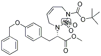 515130-48-0,1,2,7-THIADIAZEPINE-2(3H)-ACETIC ACID, 7-[(1,1-DIMETHYLETHOXY)CARBONYL]-6,7-DIHYDRO-ALPHA-[[4-(PHENYLMETHOXY)PHENYL]METHYL]-, METHYL ESTER, 1,1-DIOXIDE, (ALPHAS)