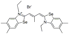 51799-69-0,3-ethyl-2-[3-(3-ethyl-5,6-dimethyl-3H-benzoselenazol-2-ylidene)-2-methylprop-1-enyl]-5,6-dimethylbenzoselenazolium bromide
