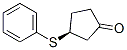518028-03-0,Cyclopentanone, 3-(phenylthio)-, (3S)- (9CI)