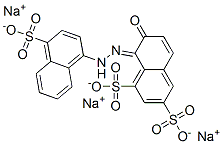 51811-48-4,trisodium (8E)-7-oxo-8-[(4-sulfonatonaphthalen-1-yl)hydrazinylidene]naphthalene-1,3-disulfonate