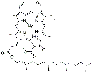 519-62-0,(SP-4-2)-((2E,7R,11R)-3,7,11,15-Tetramethyl-2-hexadecenyl (3S,4S,21R)-9-ethenyl-14-ethyl-13-formyl-21-(methoxycarbonyl)-4,8,18-trimethyl-20-oxo-3-phorbinepropanoato(2-)-N23,N24,N25,N26]-magnesium