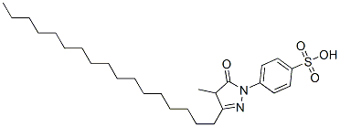 51929-92-1,4-(3-heptadecyl-4,5-dihydro-4-methyl-5-oxo-1H-pyrazol-1-yl)benzenesulphonic acid