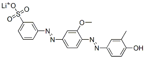 51988-24-0,lithium 3-[[4-[(4-hydroxy-3-methylphenyl)azo]-3-methoxyphenyl]azo]benzenesulphonate