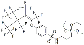 52026-59-2,p-[[4,4,5,5,5-pentafluoro-3-(pentafluoroethyl)-1,2,3-tris(trifluoromethyl)pent-1-enyl]oxy]-N-[3-(triethoxysilyl)propyl]benzenesulphonamide
