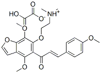 52171-36-5,2-[4,7-dimethoxy-5-(4-methoxycinnamoyl)benzofuran-6-yloxy]ethyldimethylammonium hydrogen oxalate